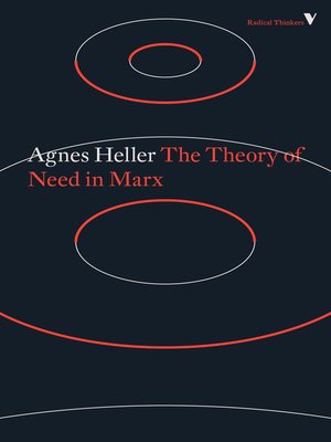 cover image of The Theory of Need in Marx